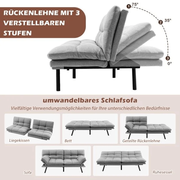 Klappbares Schlafsofa Schlafcouch