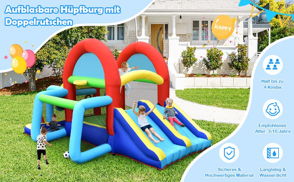 Hüpfburg für Kinder im Freien