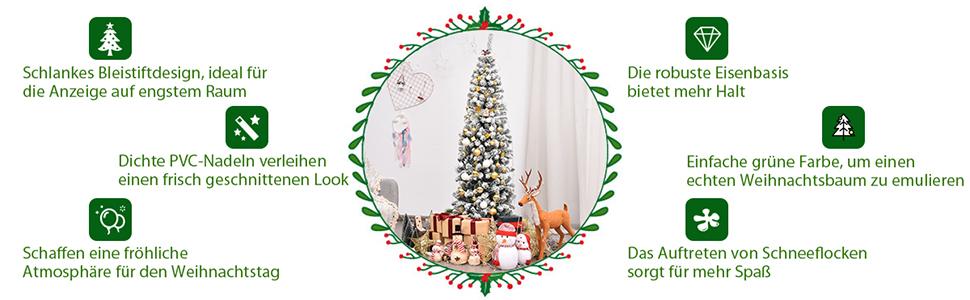 Künstlicher Weihnachtsbaum mit 461 Zweigenals CM22873 A