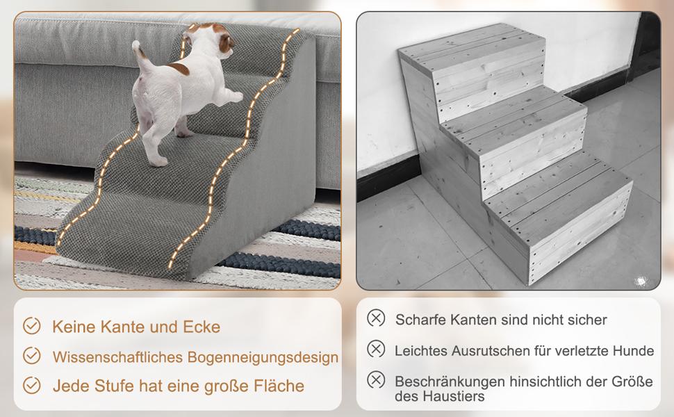 breite & tiefe Haustiertreppe