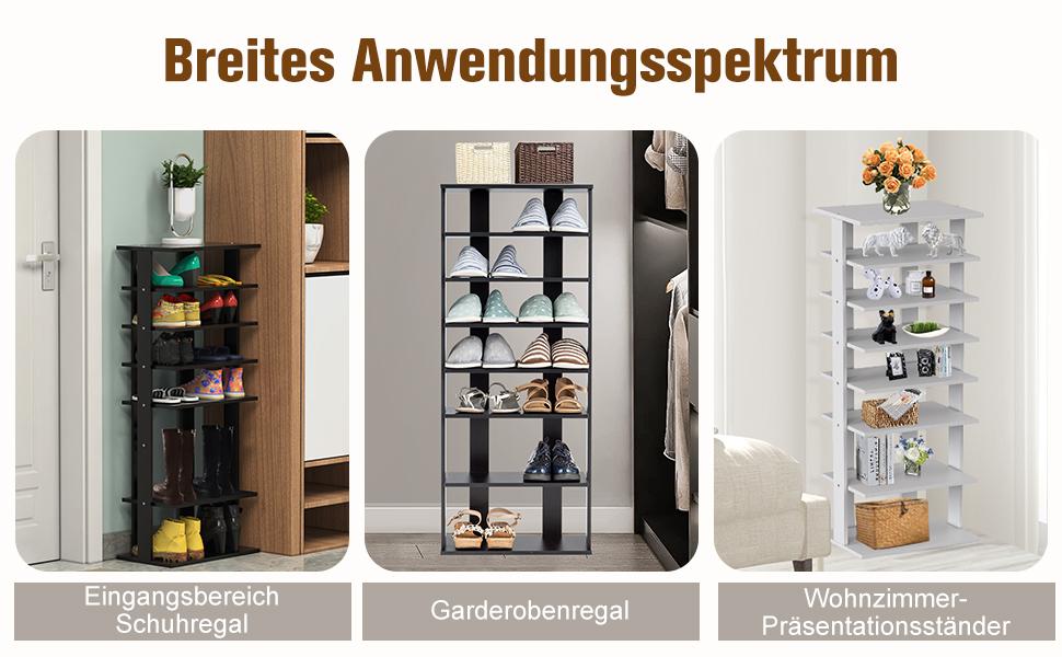 Holzschuhregal