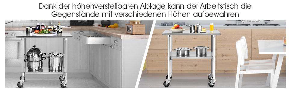 Arbeitstisch Edelstahl