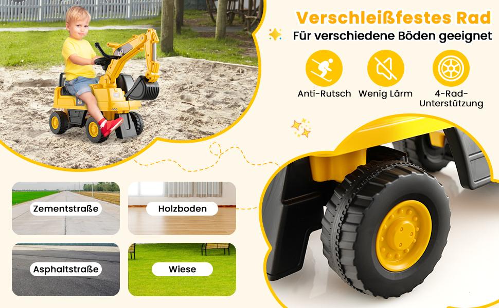Kleinkind-Bagger-Spielzeug für 1-3 Jahre