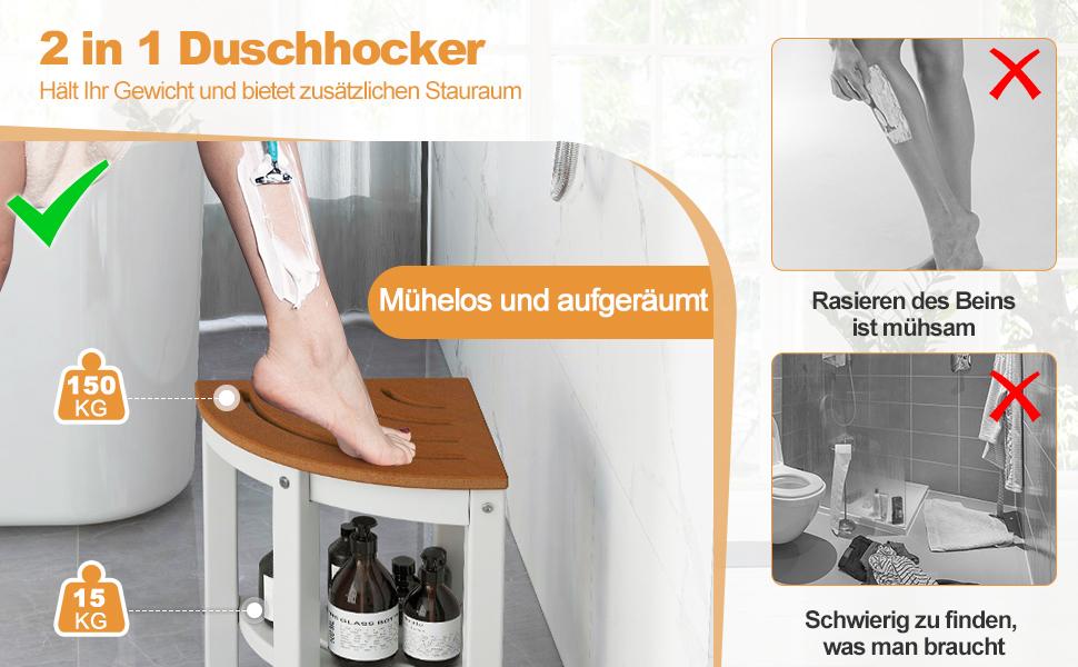 Eckduschhocker