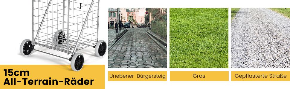 Klappbarer Einkaufswagen