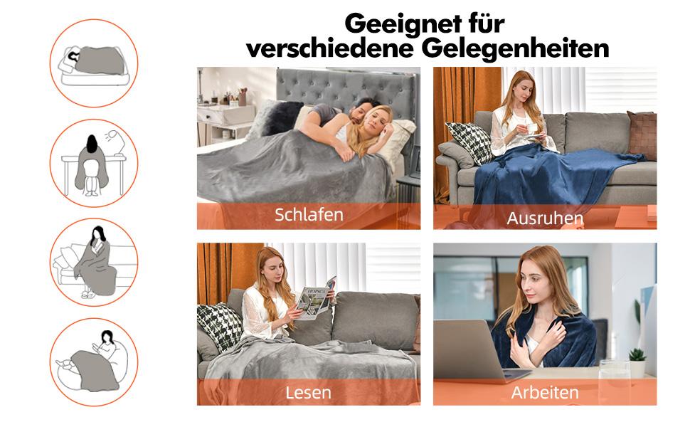 Heizdecke mit 4 Heizstufen