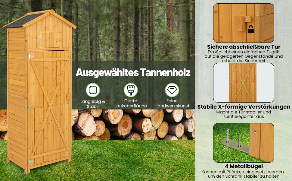 Werkzeugschrank für den Garten