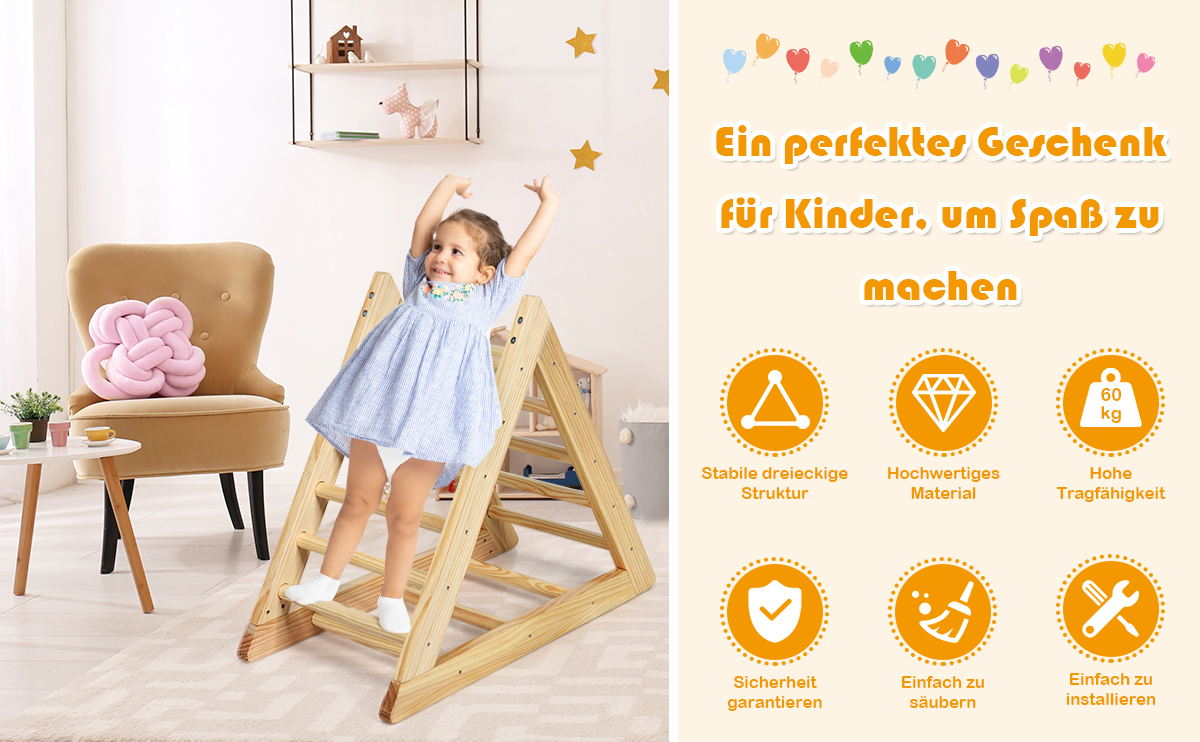 Kletter-Dreieck-Leiter für Kinder
