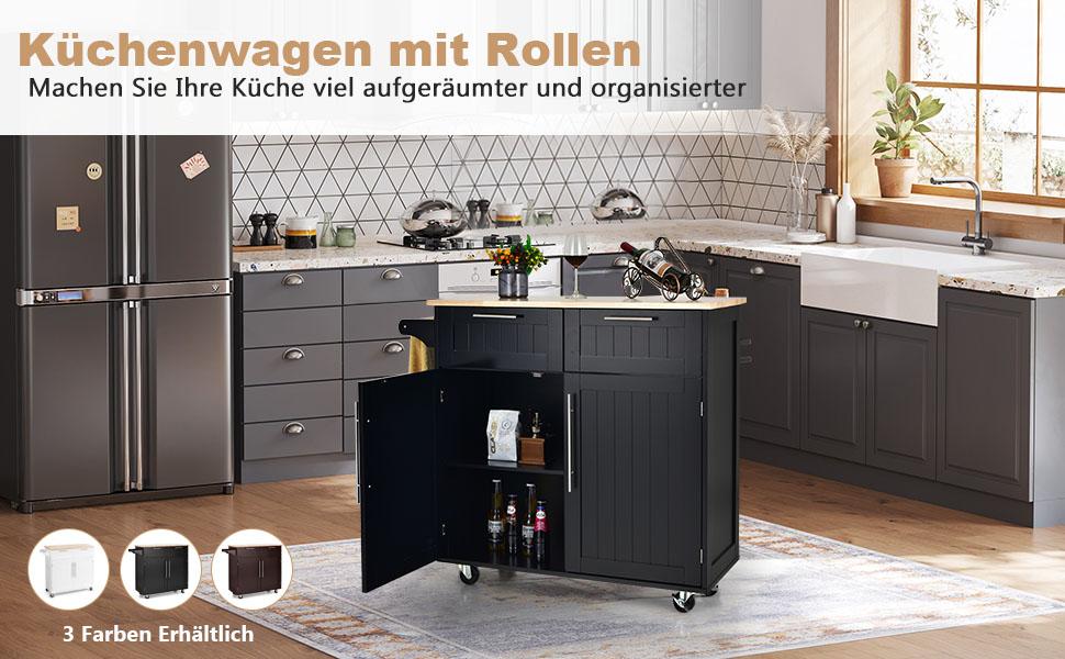 Kücheninsel und -wagen