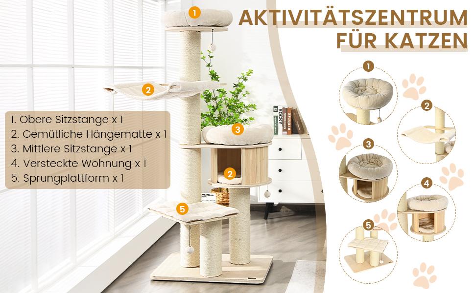 Mehrschichtiger Katzenturm