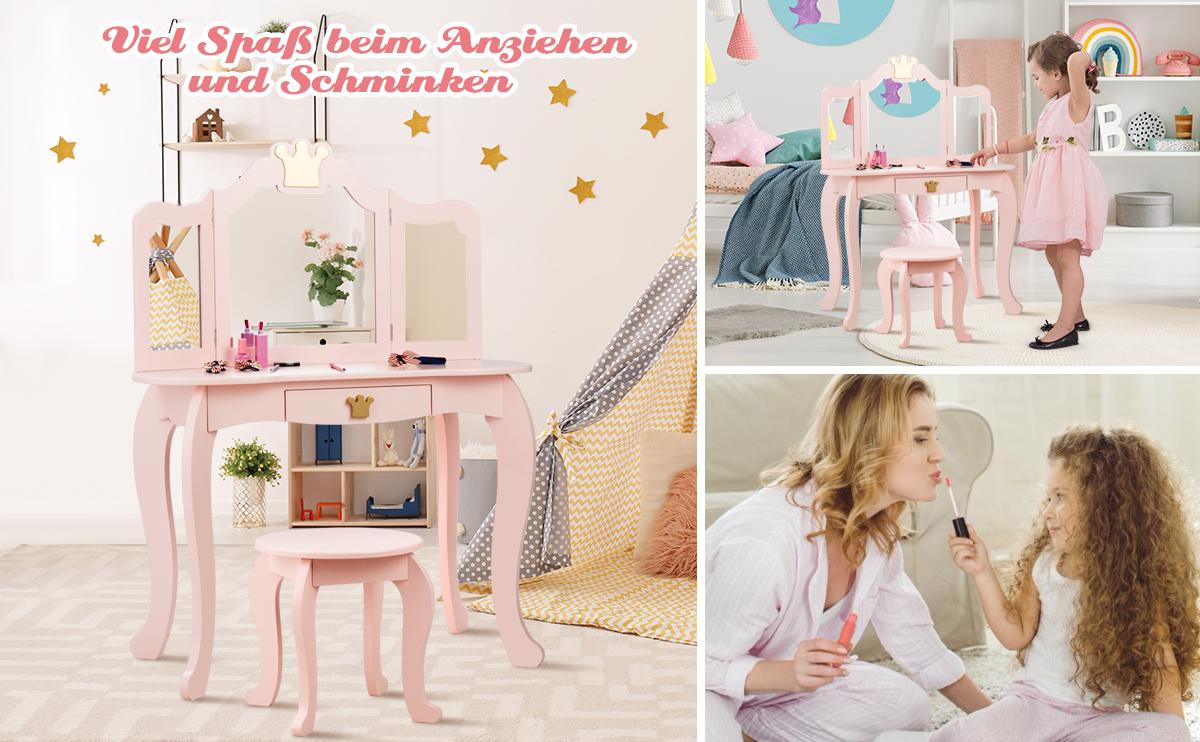 Prinzessinnen Schminktisch Frisiertisch für Mädchen
