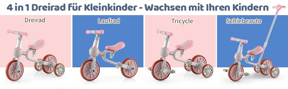 4-in-1 Kinderrad