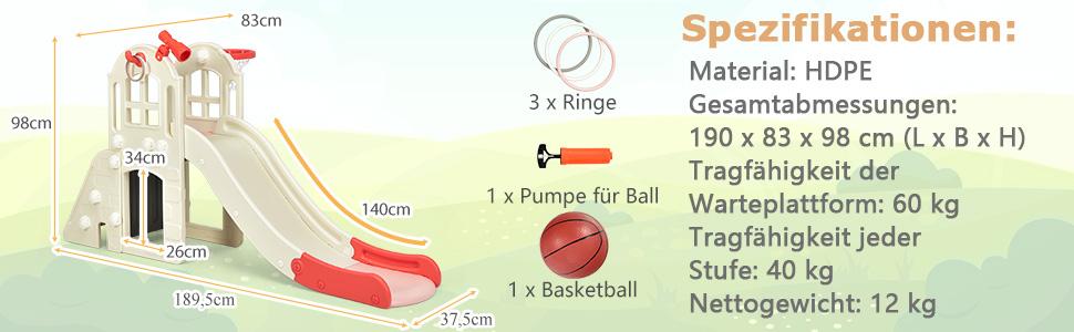 6-in-1-Kinderrutsche