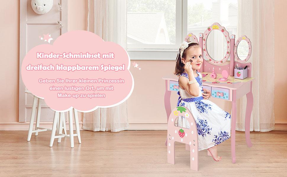 mädchenschminktisch frisiertisch