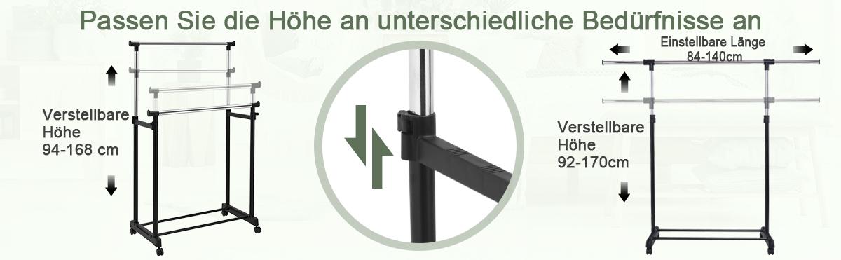 Arderobenständer mit Rollen