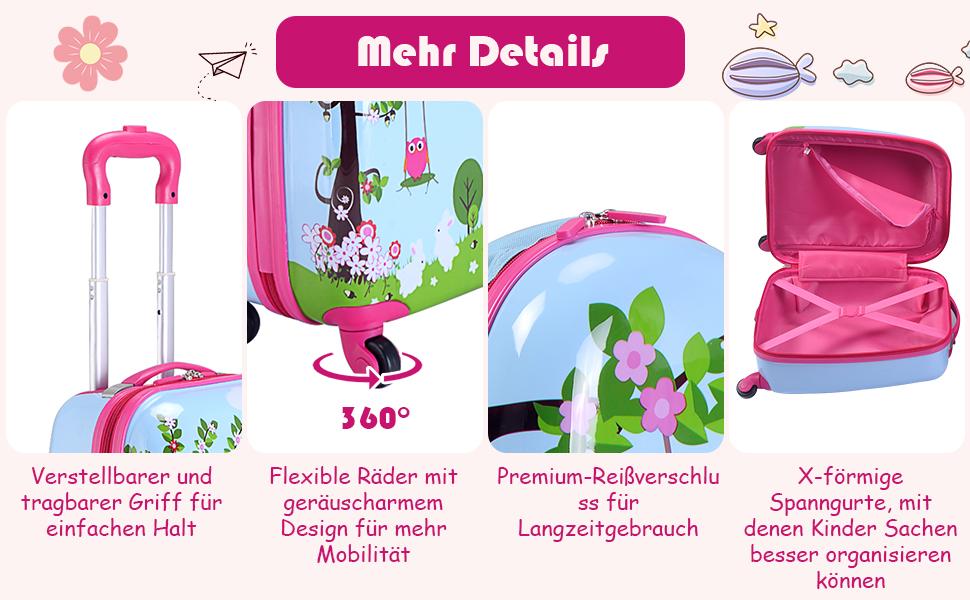 Kinder Hartschale Trolley