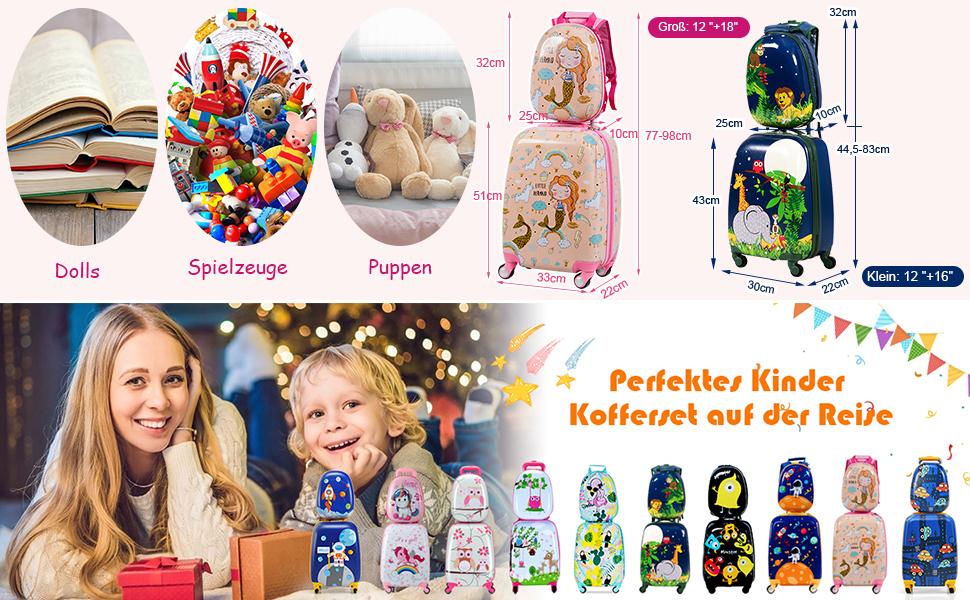 Kinder Hartschale Trolley