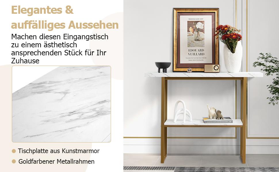 Konsolentisch aus Kunstmarmor