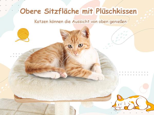 Kratzbaum mit Sisalpfosten & 2 Katzenhöhlen