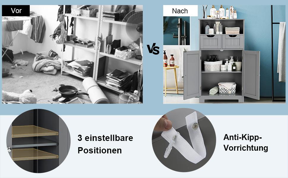 Badezimmer Bodenschrank