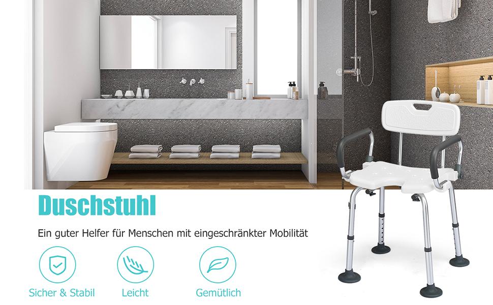 duschhocker höhenverstellbar