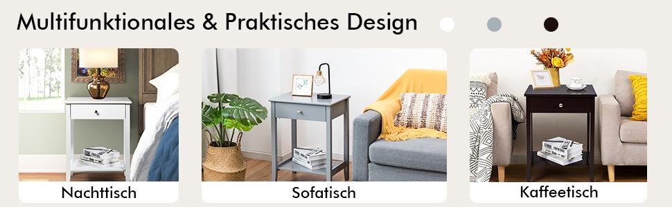 Nachttisch aus Holz
