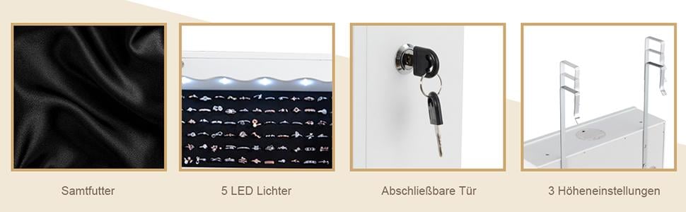 Schmuckschrank mit Schubläden