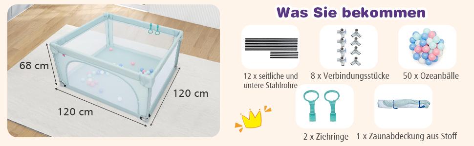 stabiler quadratischer laufstall