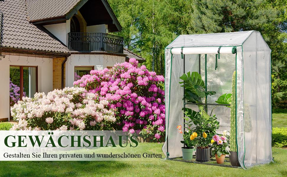 begehbares gewächshaus