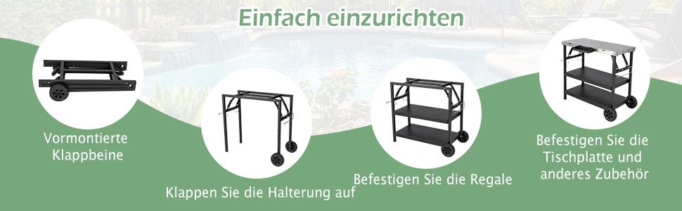 grillwagen mit viel stauraum