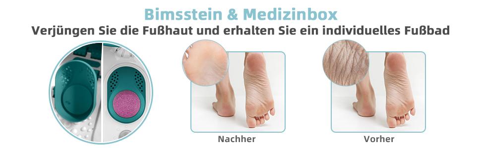 fußbad mit sprudelmassage