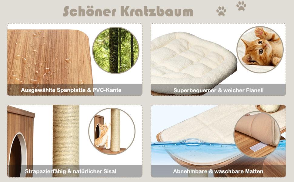 kratzbaum mit mehreren plattformen