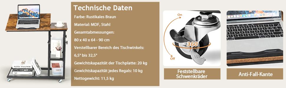 verstellbarer tisch