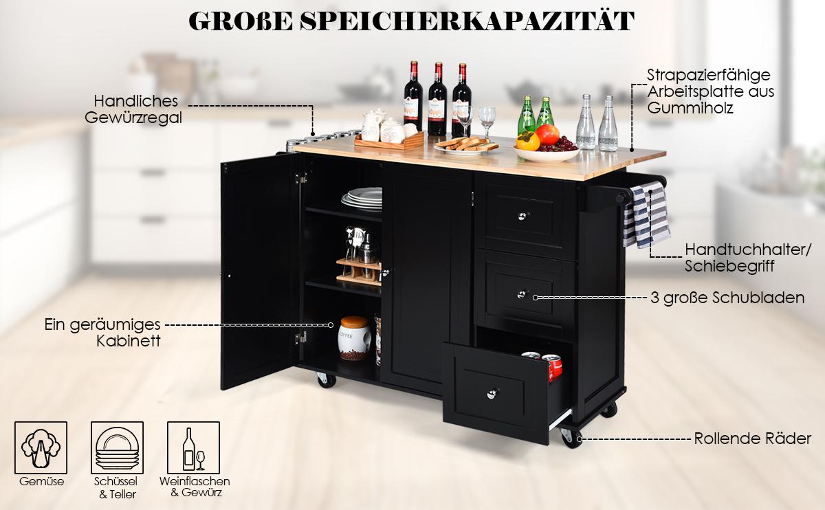 mobiler küchenwagen aus holz