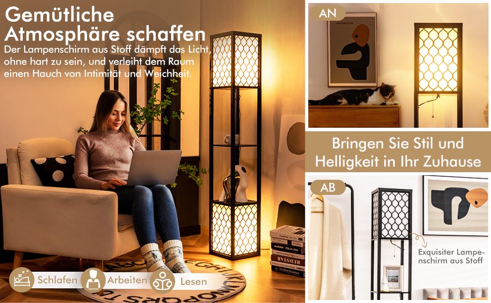 regal stehlampe