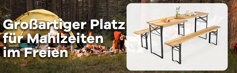 Picknicktisch-Set aus Holz