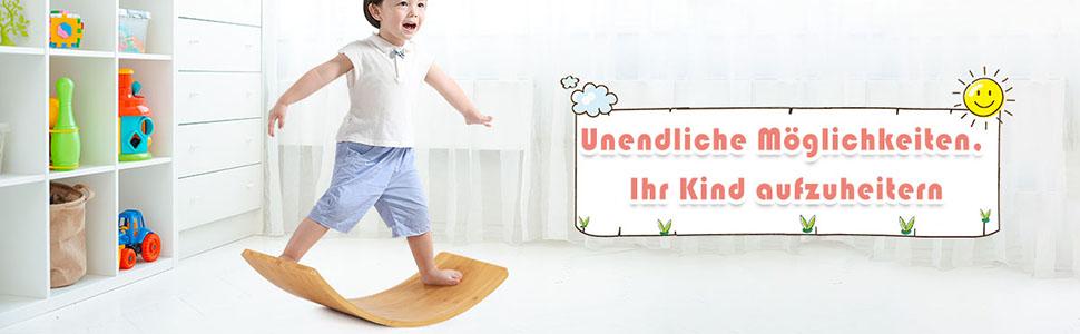 gebogenes wipp brett