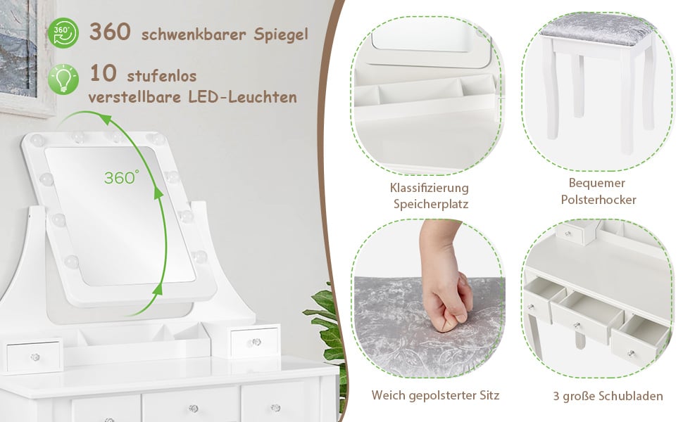 frisierkommode mit spiegel