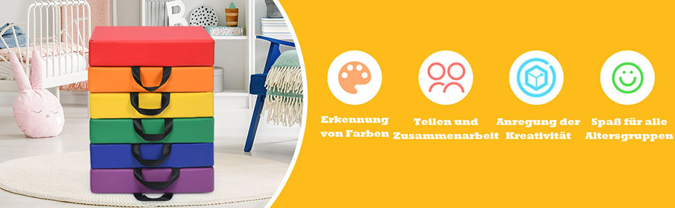 6-teiliges kindersitzkissen