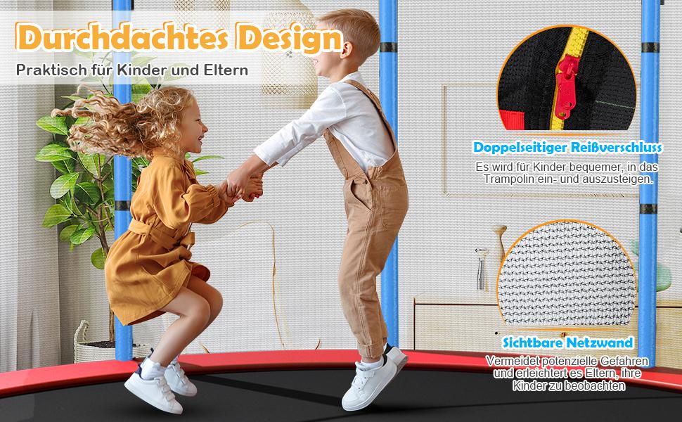 trampolin mit sicherheitspolster