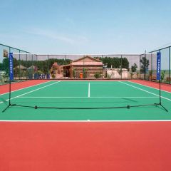 Badmintonnetz Federballnetz Tennisnetz Volleyballnetz mit Ständer Tasche 3M 4M