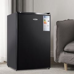 Kühlschrank mit Gefrierfach 123 L Gefrierkombination Schwarz 52 x 52 x 84 cm