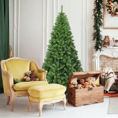 Costway 180cm Künstlicher Weihnachtsbaum Tannenbaum Christbaum mit 1.000 PVC-Tannennadeln Grün