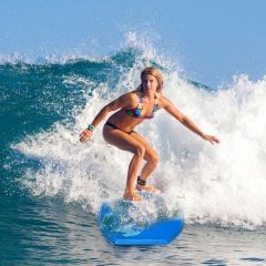 Sup Board Kinder Bodyboard Surfbrett Surfboard Blau 104 x 52 x 6 cm 