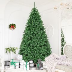 Costway 275 cm Künstlicher Weihnachtsbaum Tannenbaum Metallständer Kunstbaum mit 3594 Spitzen