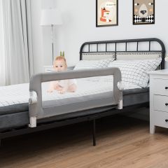 Bettgitter für Kleinkinder klappbares Sicherheitsgitter 105 x 40,5 x 42 cm Dunkelgrau
