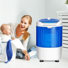Mini Waschmaschine Reisewaschmaschine Waschautomat mit Trockenschleuder Blau
