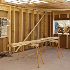 2 Stabile Holz-Sägeböcke 4-stufig Höhenverstellbarer Sägebock für Holzarbeiten Gelb