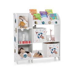Kinderspielzeug Organizer mit Bücherregal