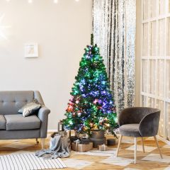 Costway 150 cm Premium-Weihnachtsfichte mit Metallständer Künstlicher Weihnachtsbaum Grün